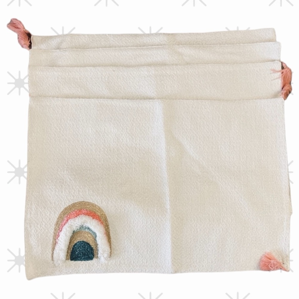 NWT Hobby Lobby Desert Skies Table Runner & 4 Placemats W/woven Rainbow Appliqué - Picture 4 of 6